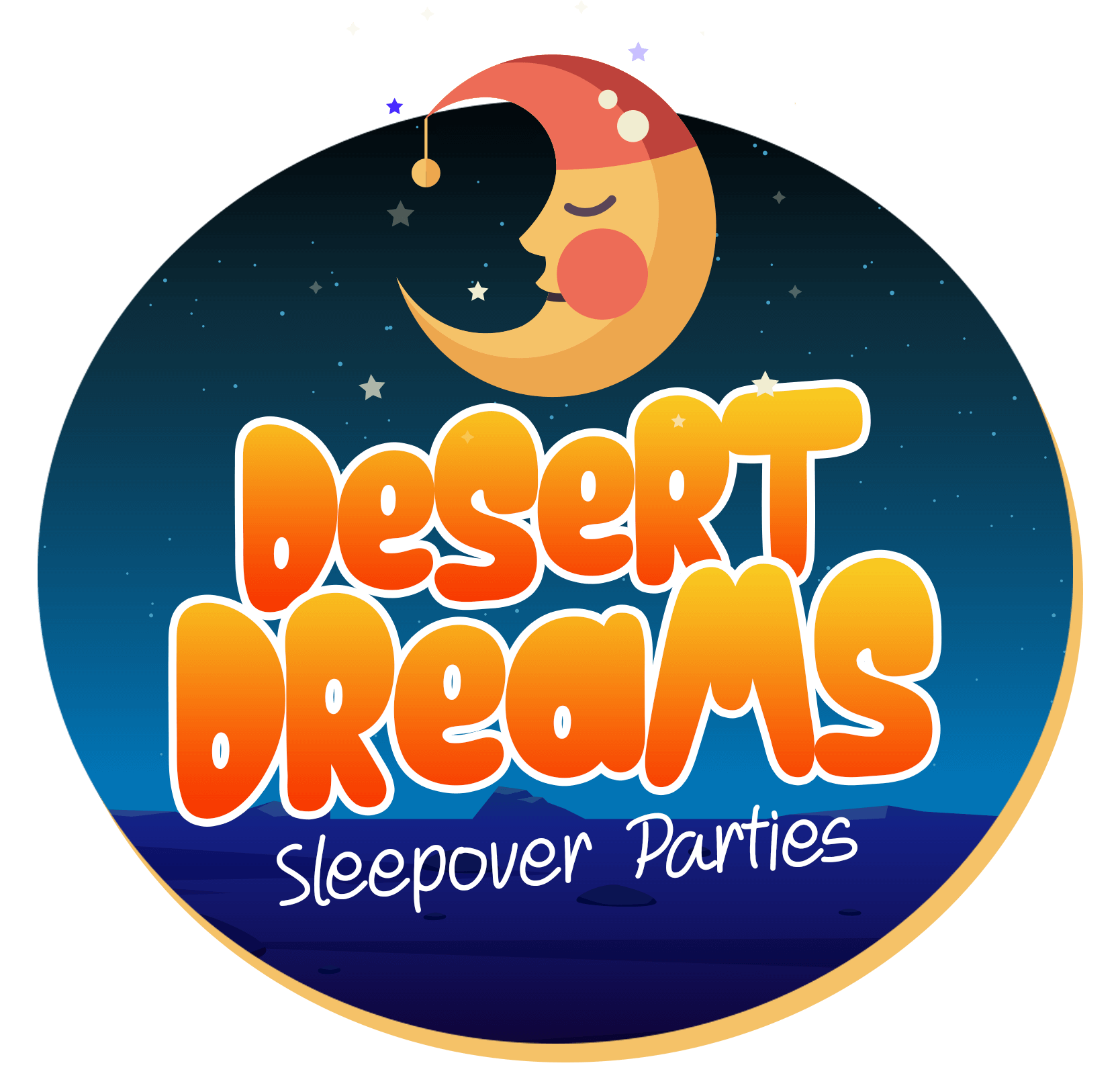 Desert Dreams Sleepover Parties Logo.